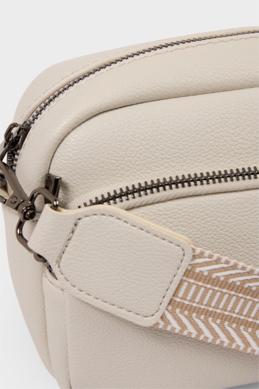 Women Light Beige Crossbody Bag