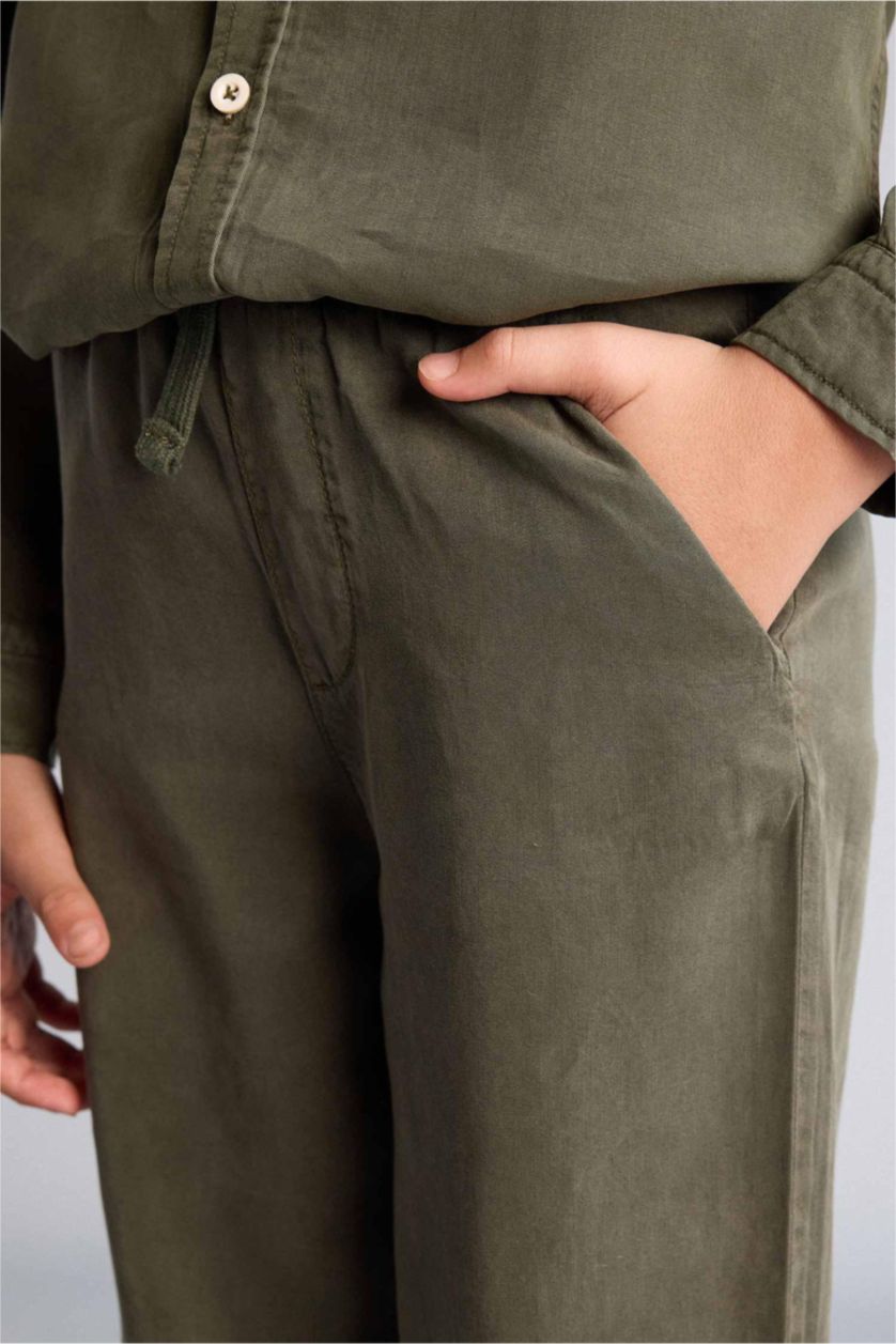 BOYS & TEENS Dark Khaki Regular Fit Sensual Trousers