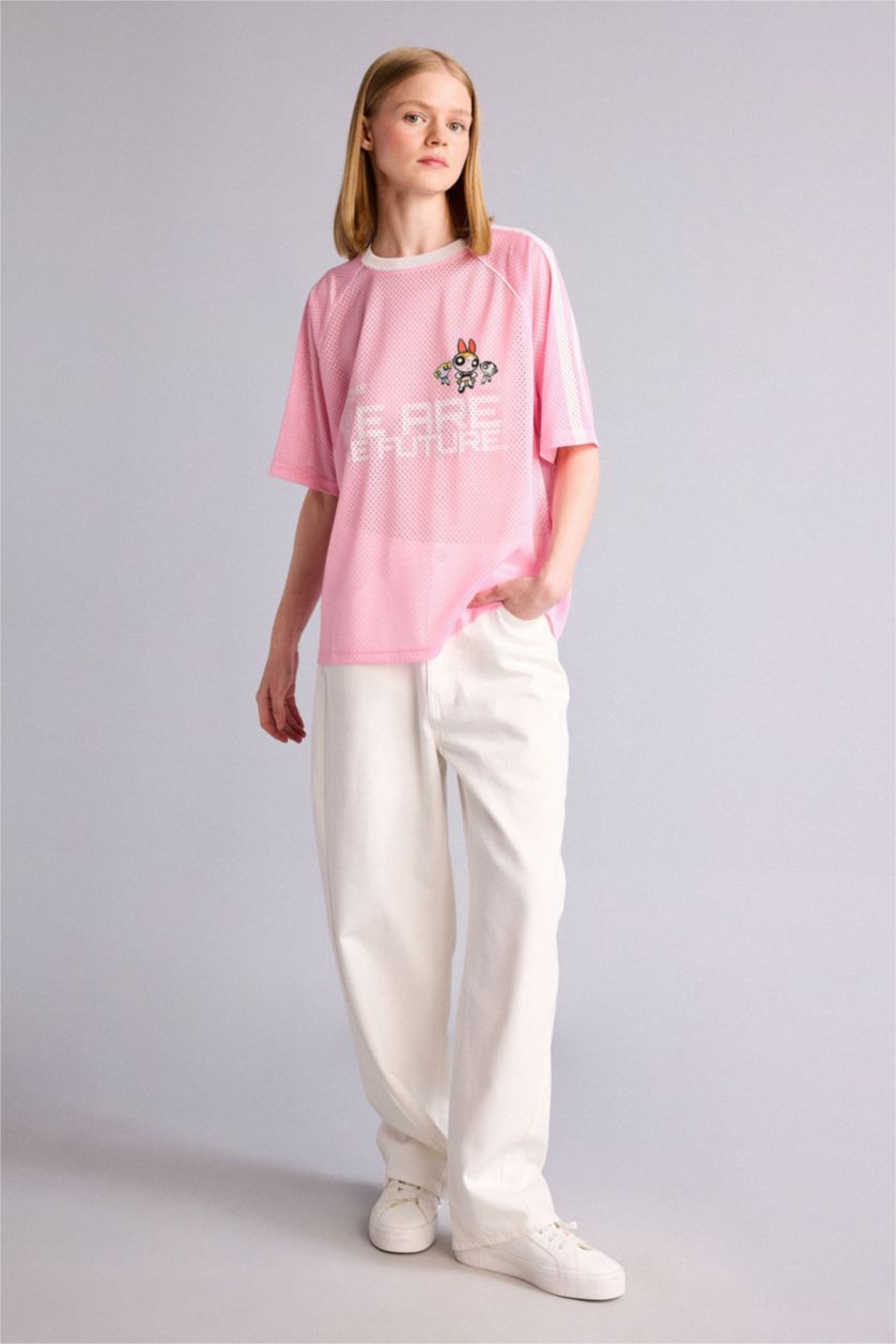 FEMME Rose Clair T-shirt à manches courtes Coupe Oversize