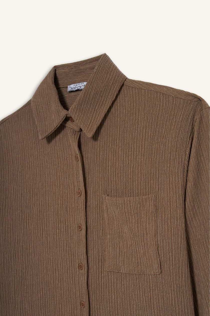 Woman Light Beige Regular Fit Cardigan