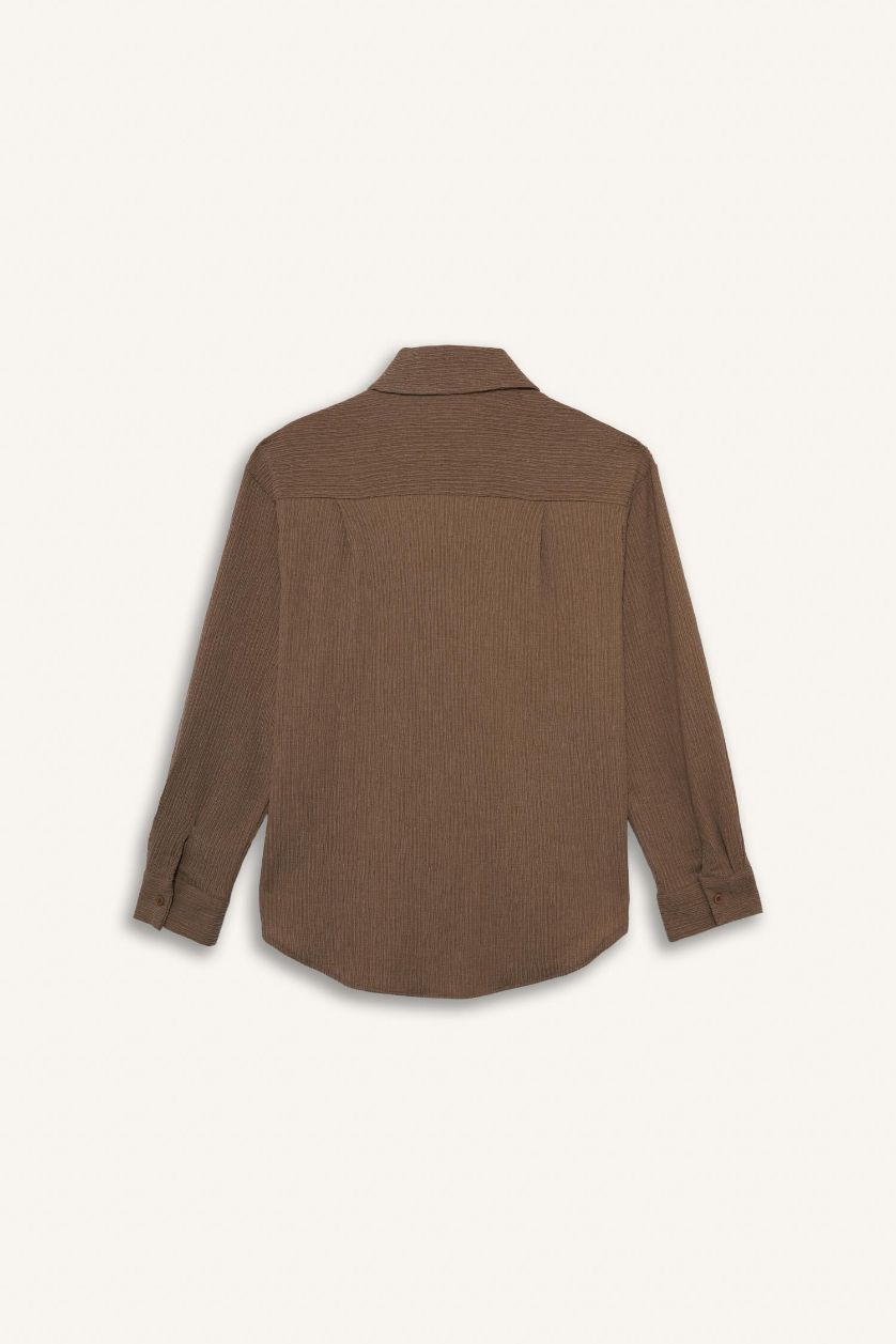 Woman Light Beige Regular Fit Cardigan