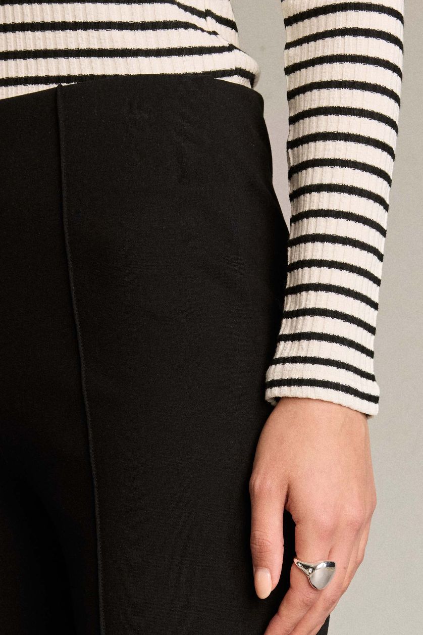 Әйелдерге қара палаццо тұрақты етек Шалбар