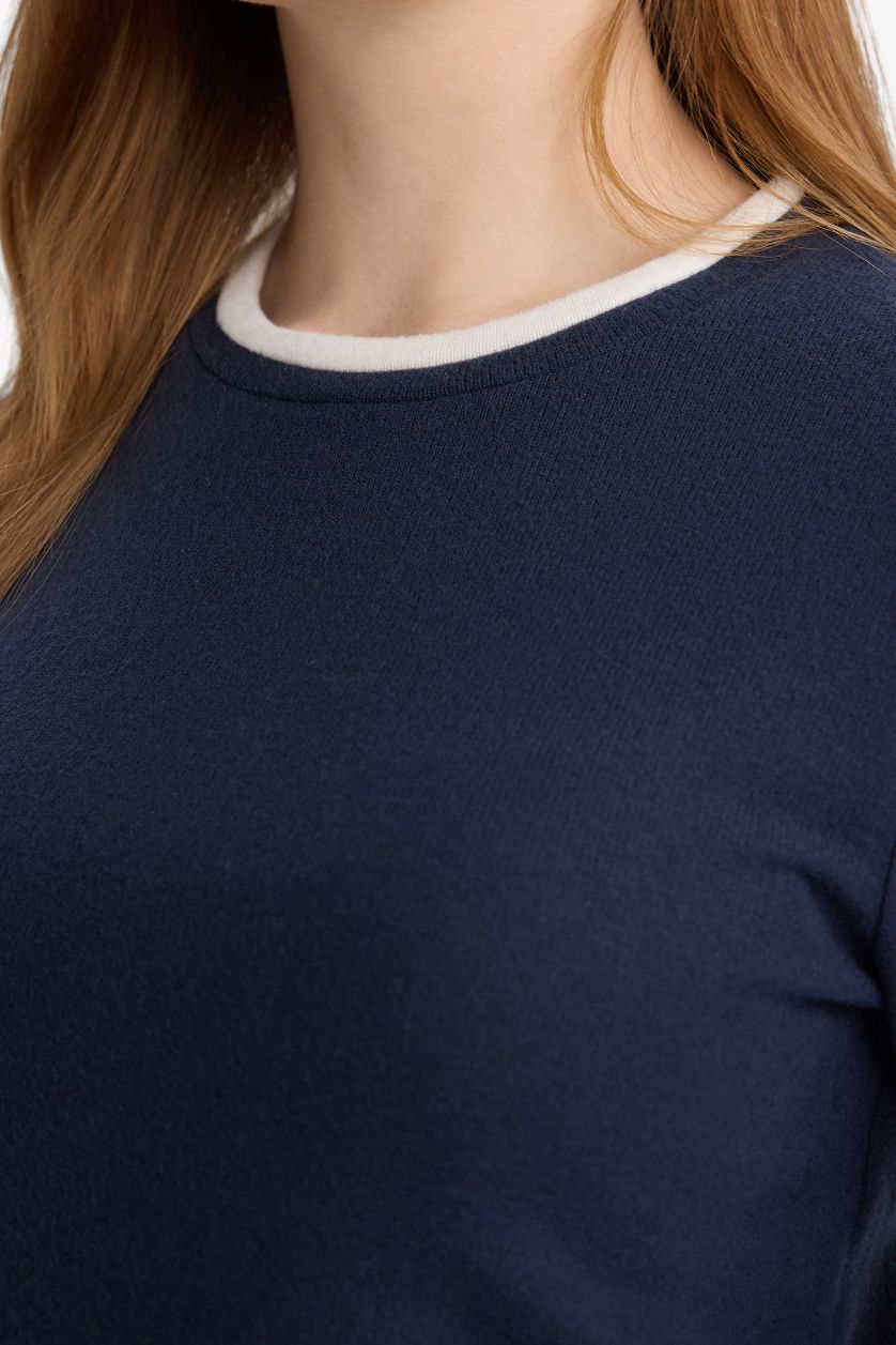 Woman NAVY Regular Fit Long Sleeve Tunic