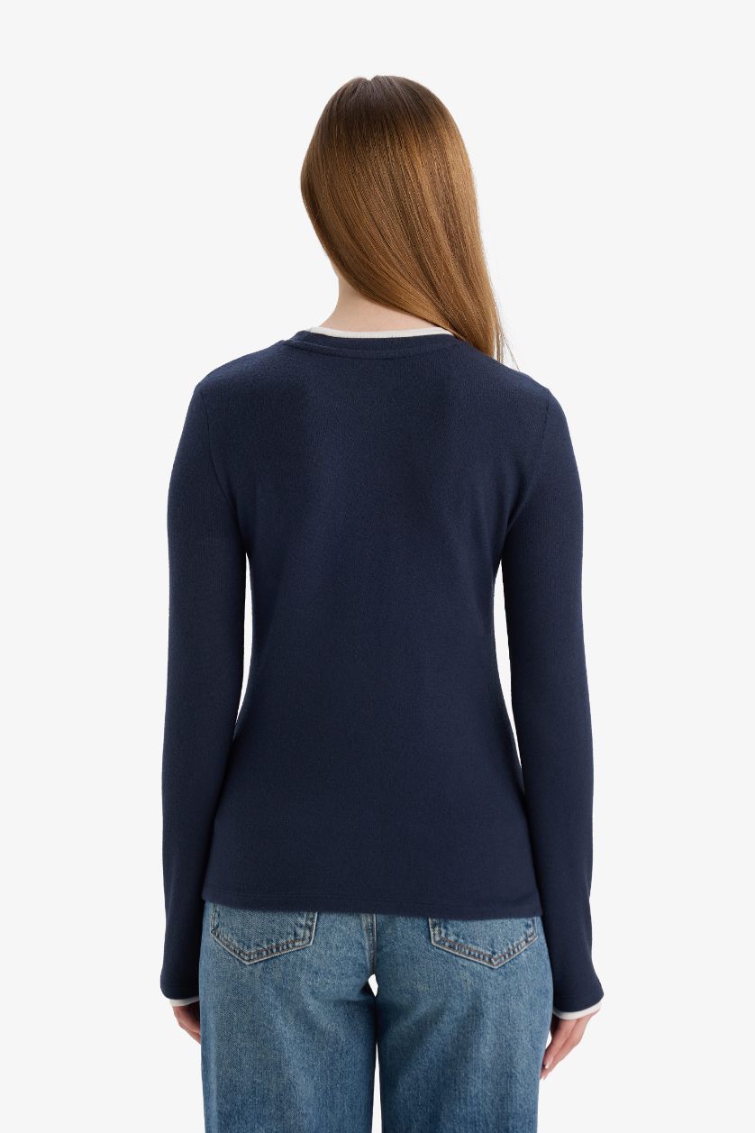 Woman NAVY Regular Fit Long Sleeve Tunic