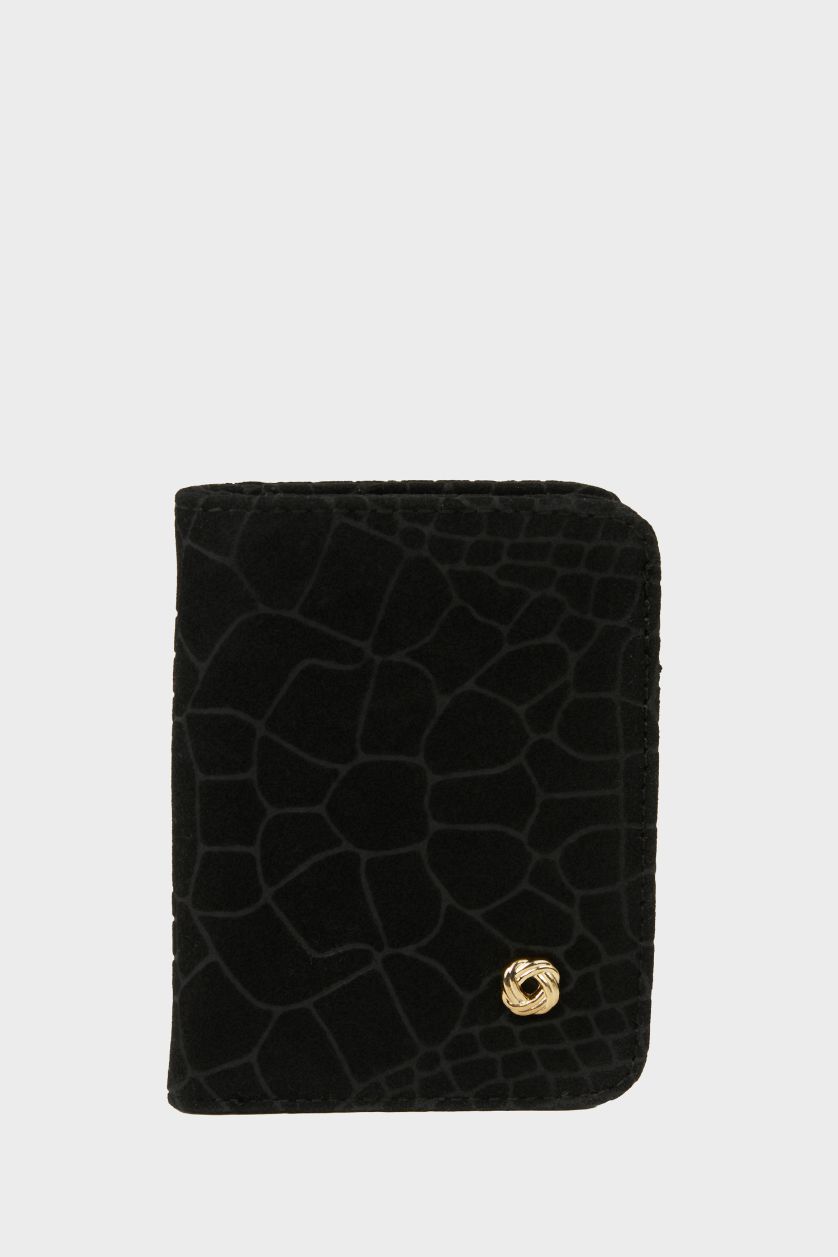 Kadın Siyah Kadın Süet Cüzdan