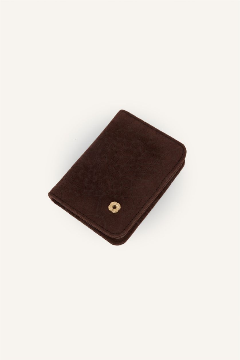Women Brown Woman Suede Wallets