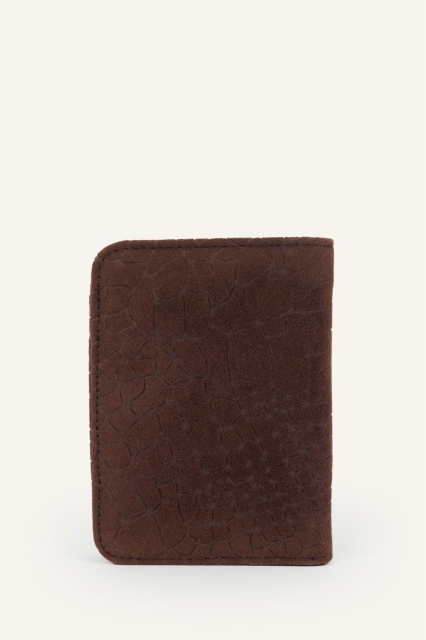 Women Brown Woman Suede Wallets