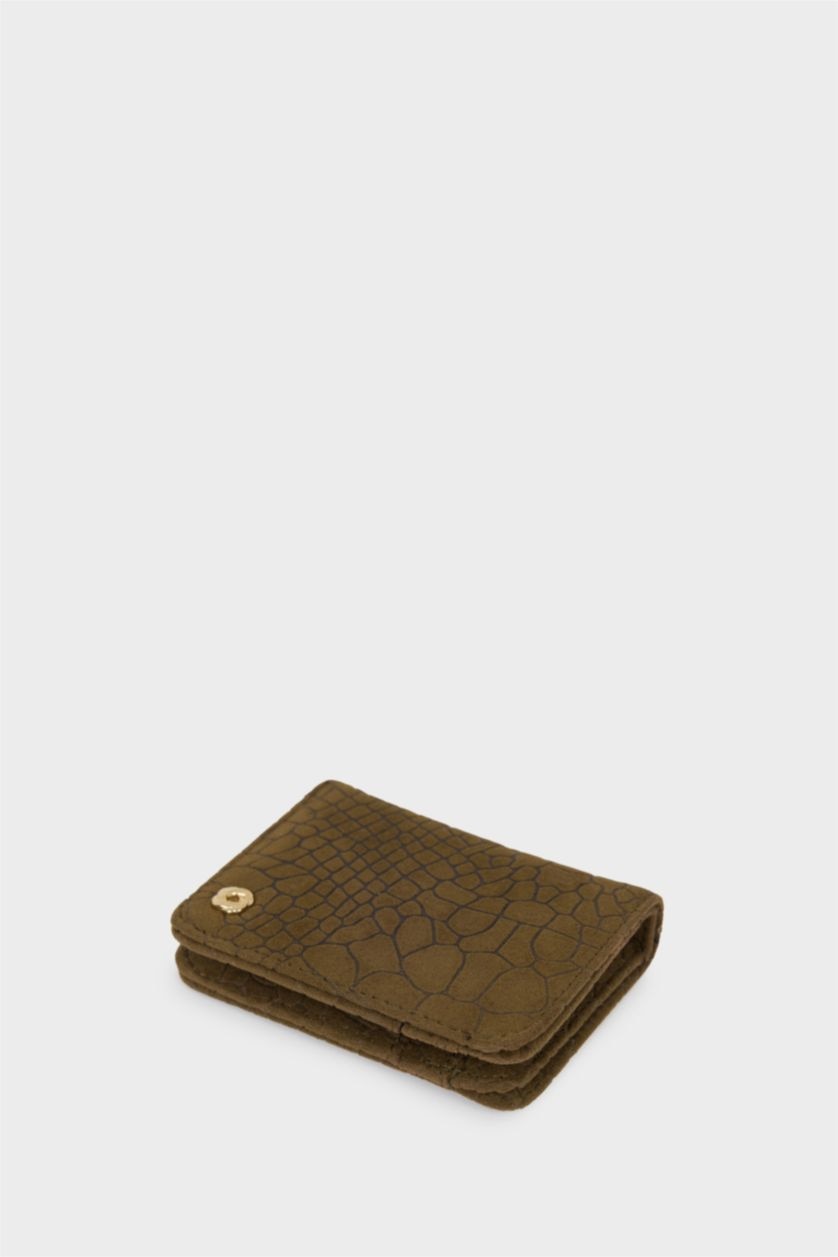 Kadın Yeşil Kadın Süet Cüzdan