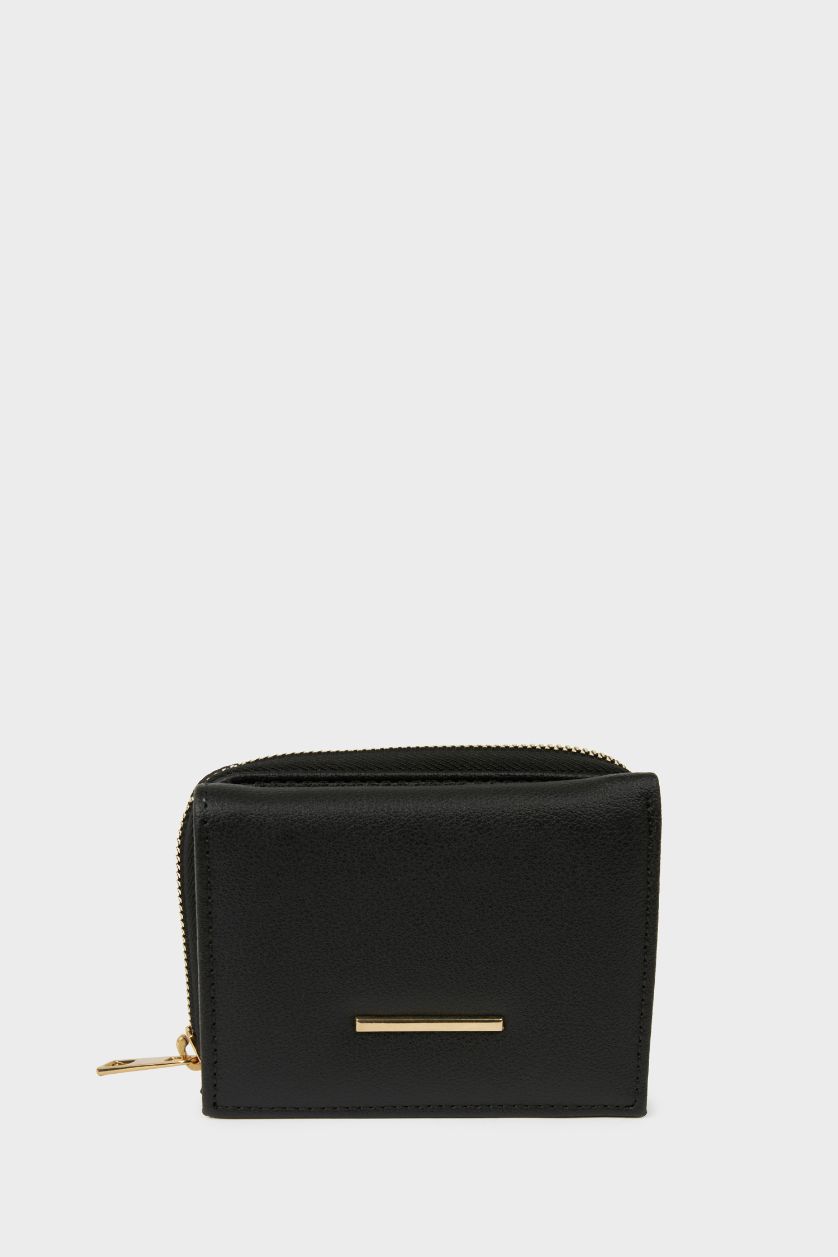 Kadın Siyah Kadın Süet Cüzdan