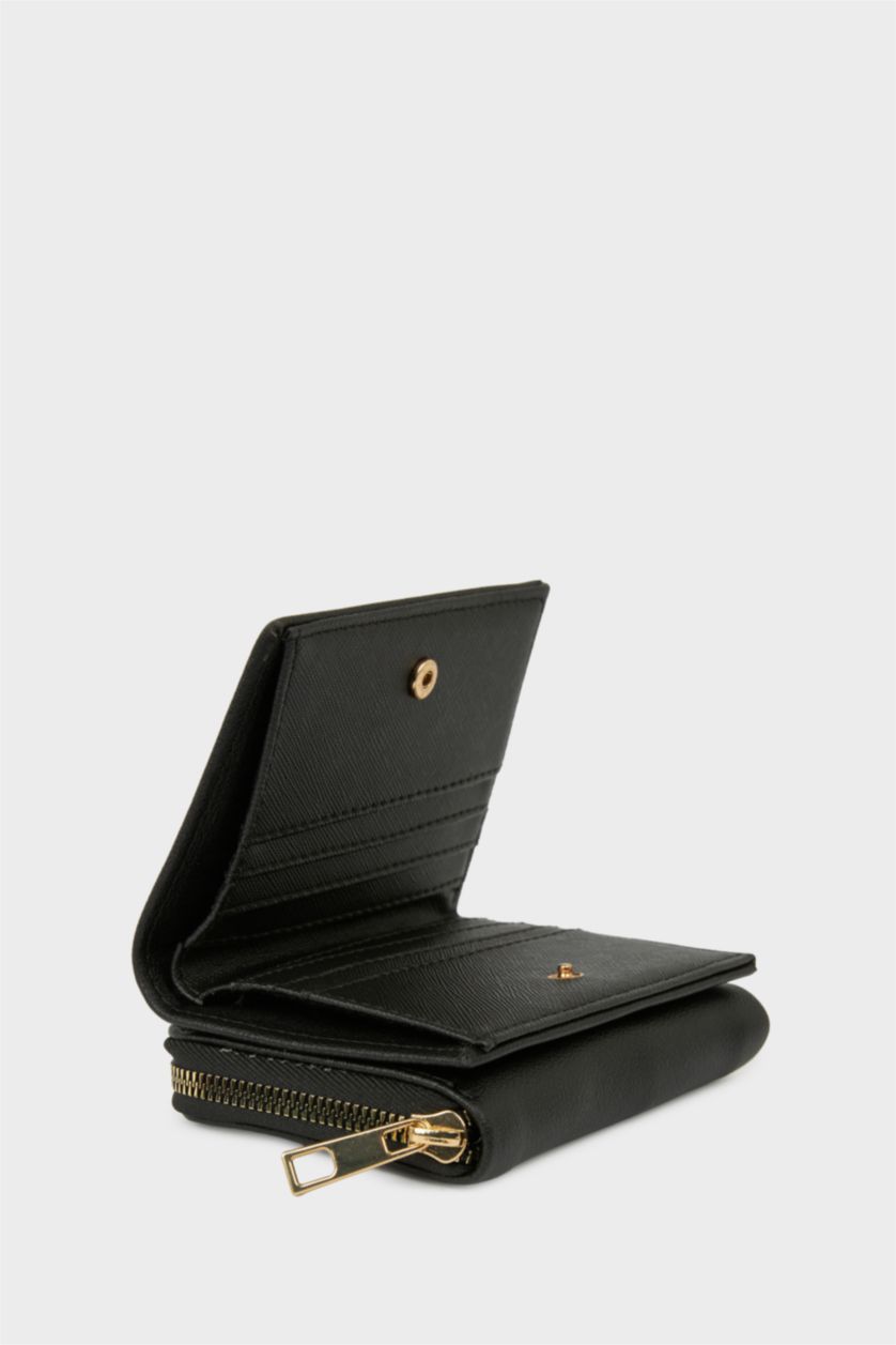 Kadın Siyah Kadın Süet Cüzdan