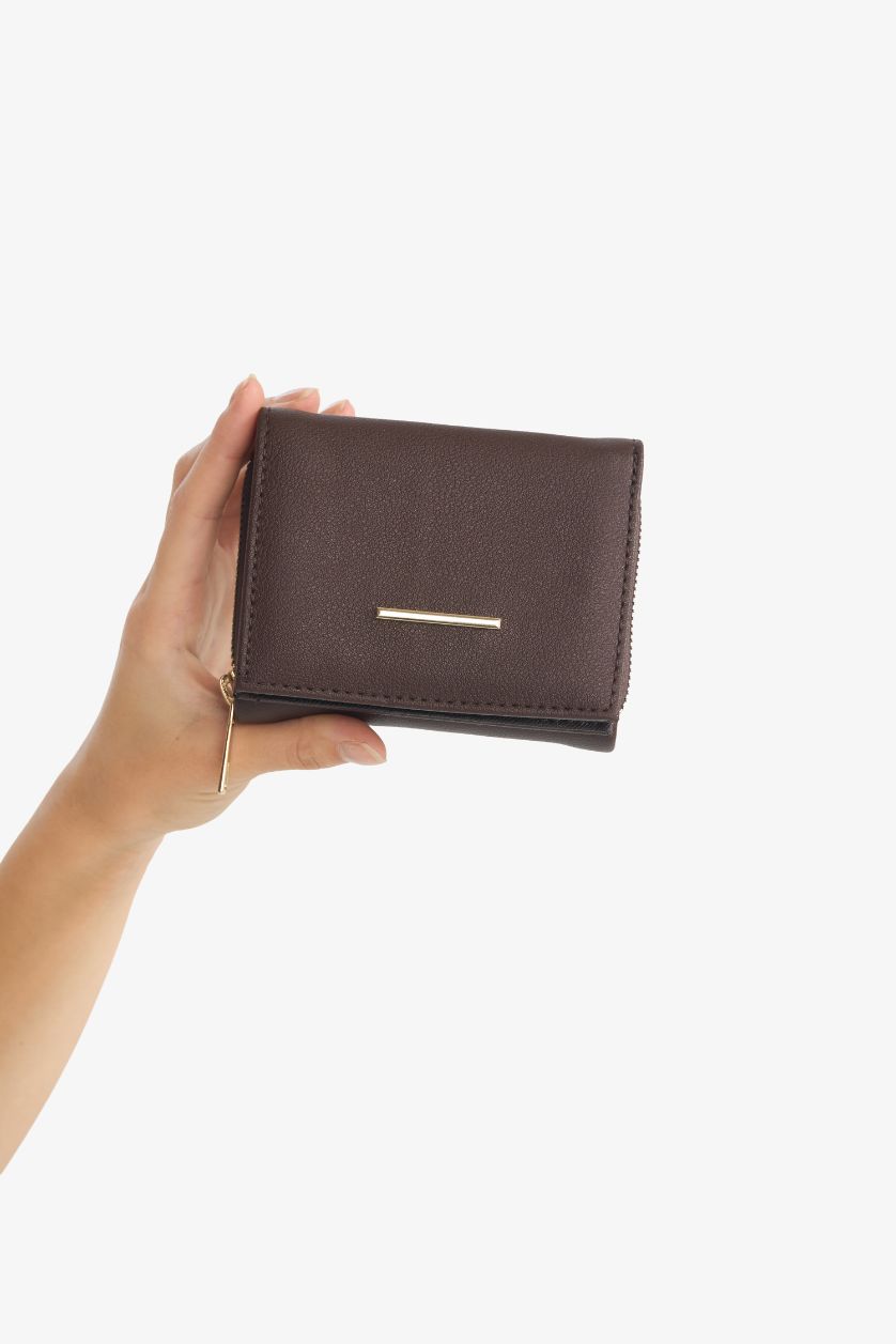 Kadın Kahve Kadın Süet Cüzdan