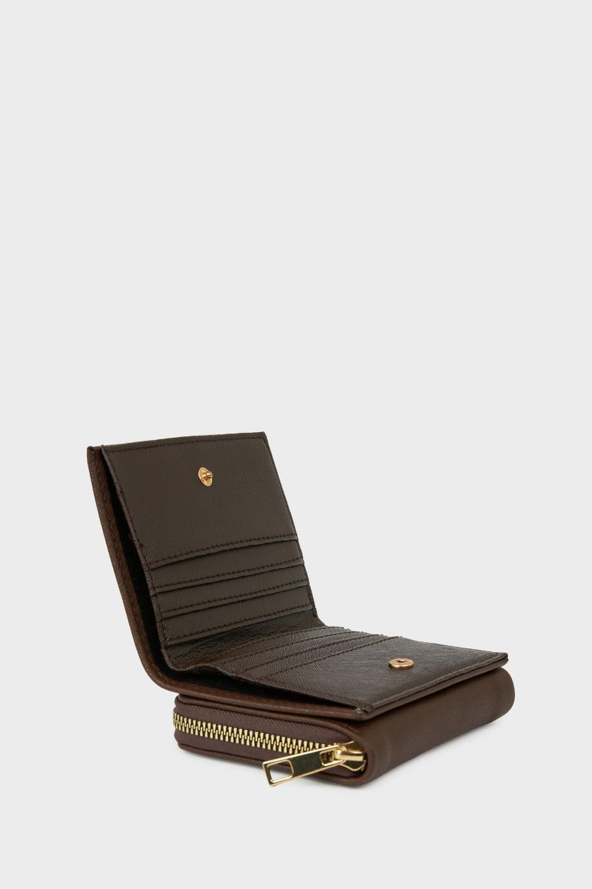 Kadın Kahve Kadın Süet Cüzdan