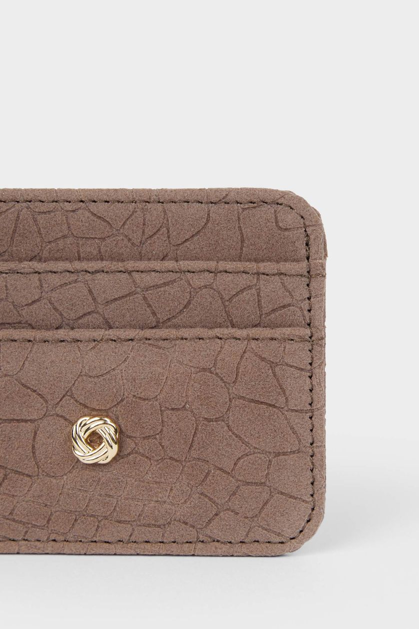 Kadın Kahve Kadın Süet Kartlık