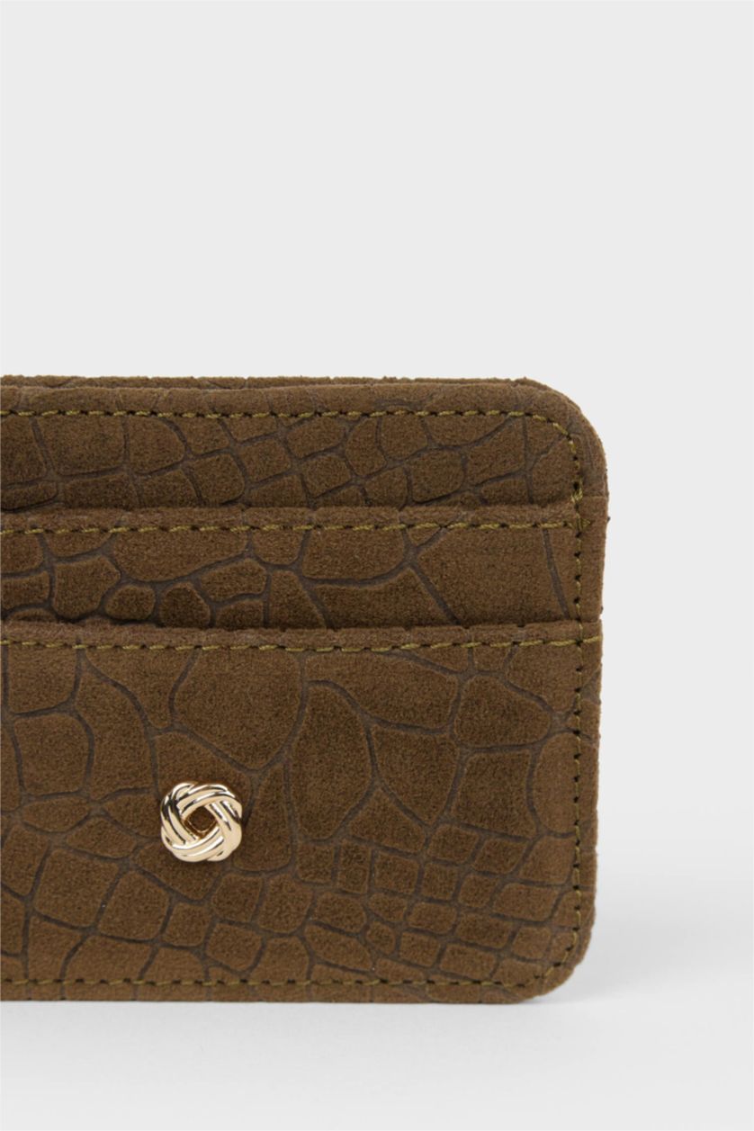 Kadın Yeşil Kadın Süet Kartlık