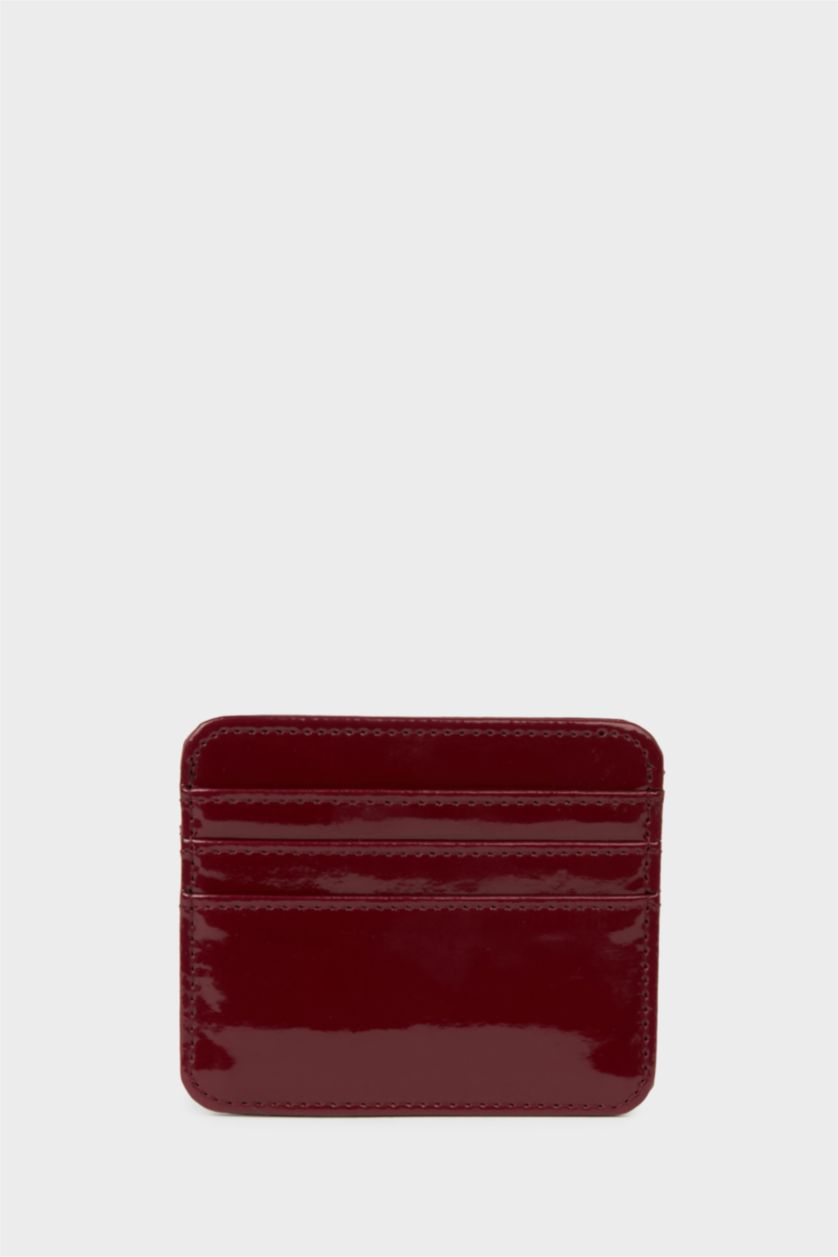 Kadın Bordo Kadın Suni Deri Cüzdan