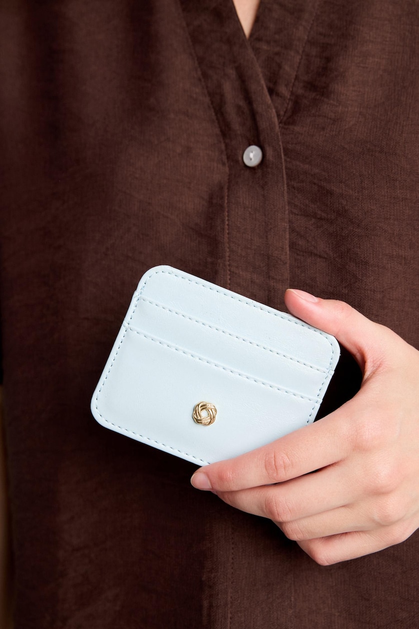 Women Blue Woman Business Card Wallet