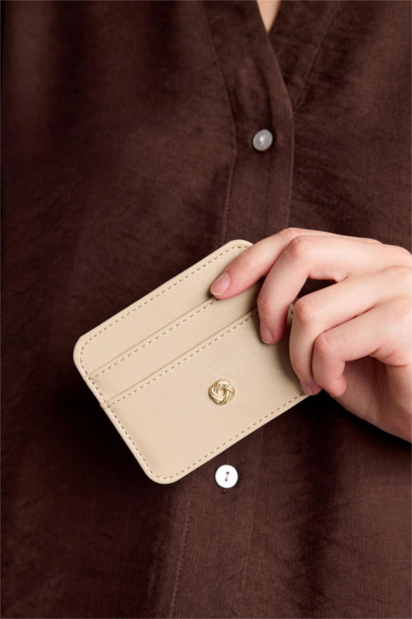 WOMAN Vison Woman Faux Leather Business Card Wallet