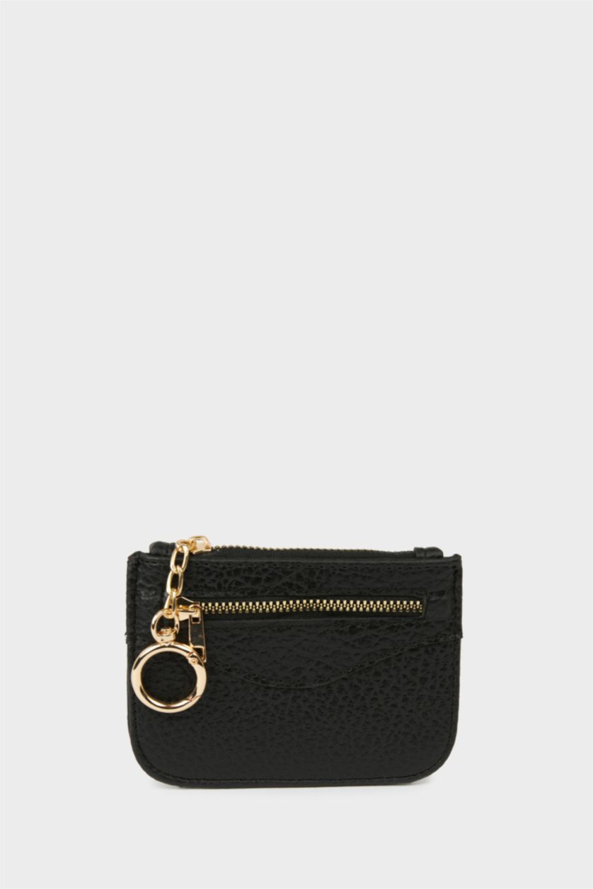 Women Black Woman Business Card Wallet