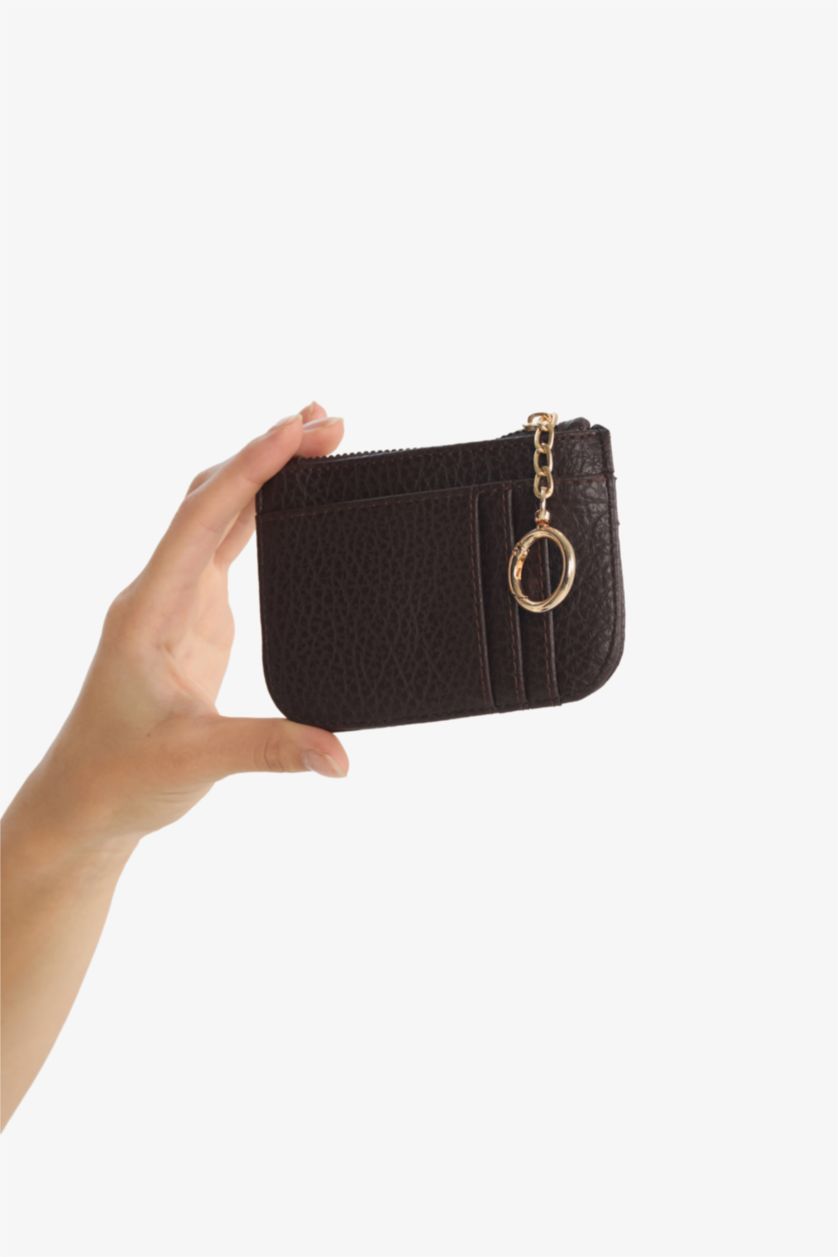 Kadın Kahve Kadın Suni Deri Kartlık