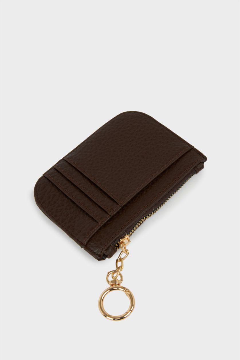 Kadın Kahve Kadın Suni Deri Kartlık