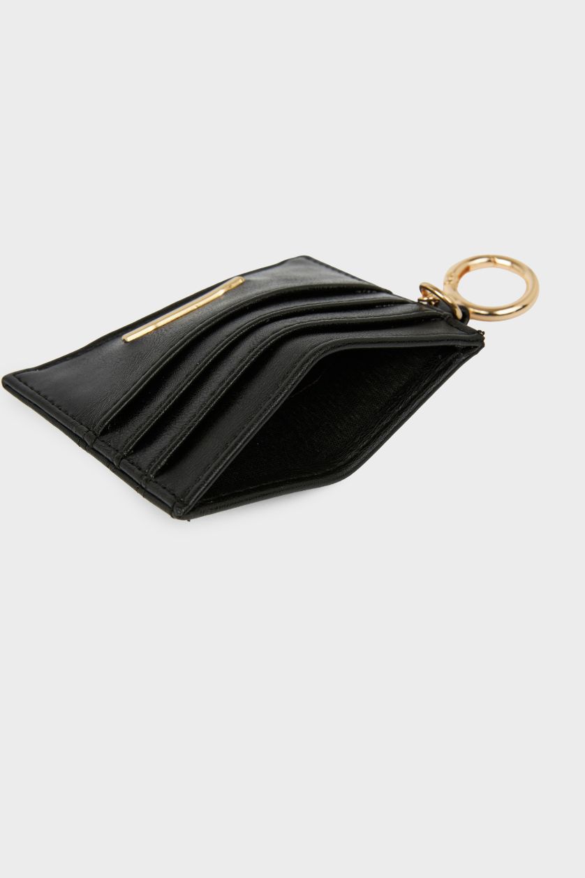 Kadın Siyah Kadın Suni Deri Kartlık