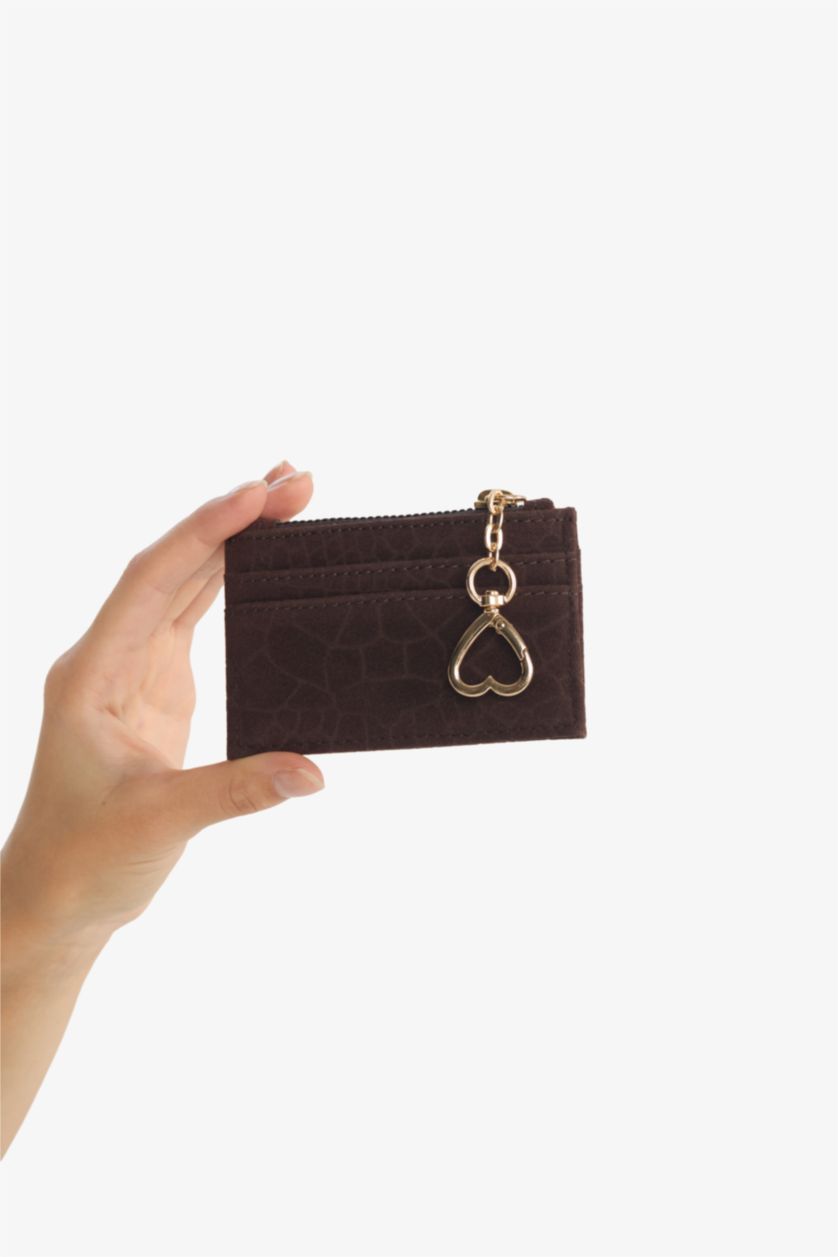 Kadın Kahve Kadın Suni Deri Kartlık