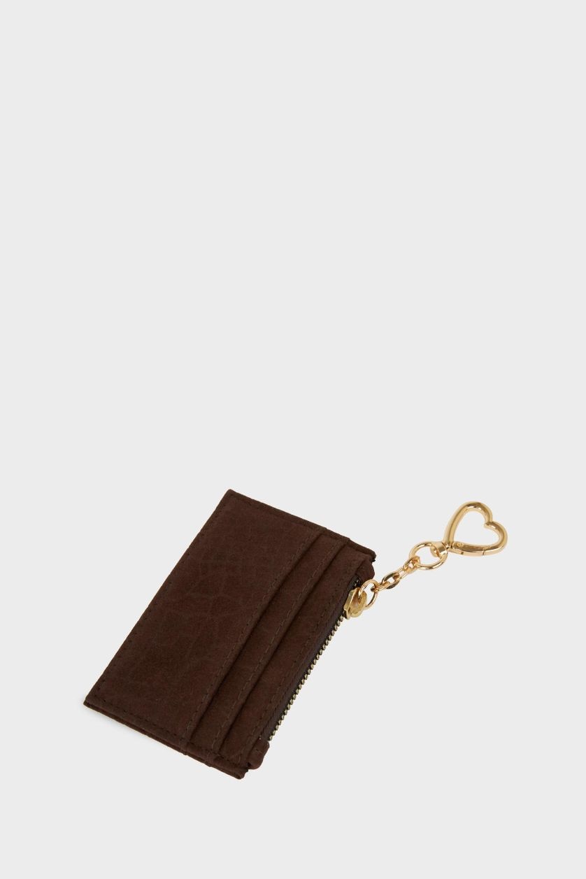 Kadın Kahve Kadın Suni Deri Kartlık