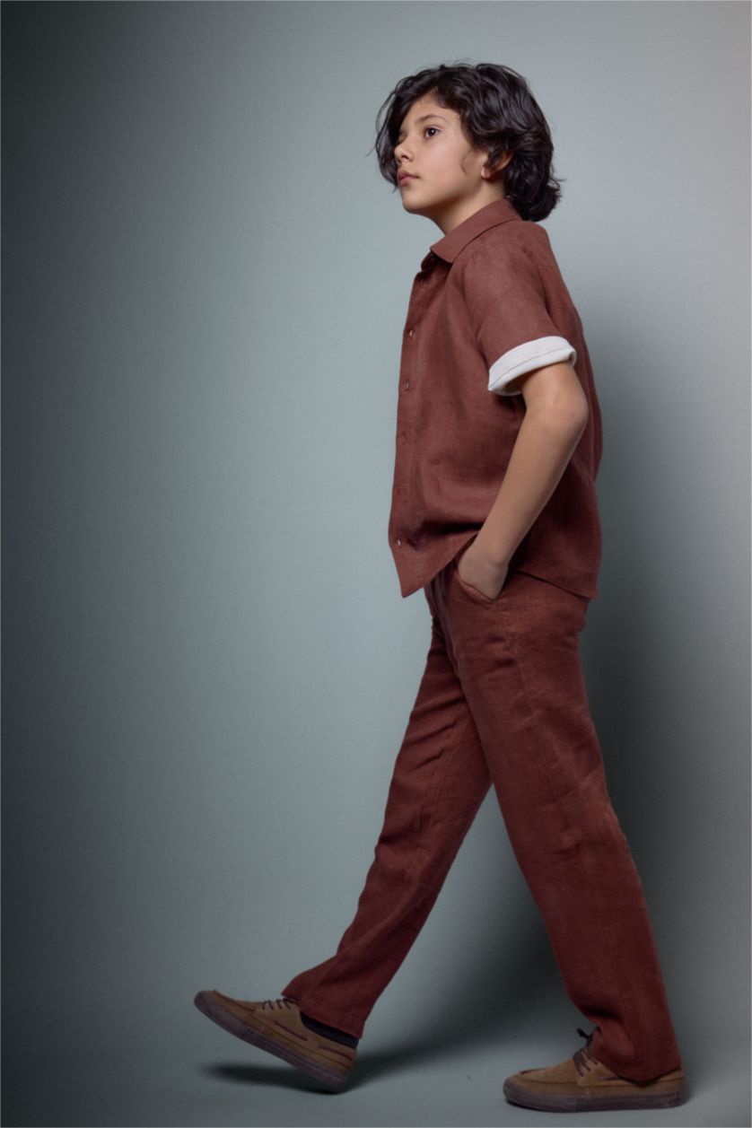 أولاد لون الأقرفة بنطرون ولادي كتان قصة عادية برجل عادي بجيب