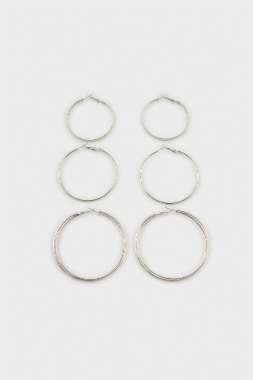 Women Gümüş 3 piece Earring