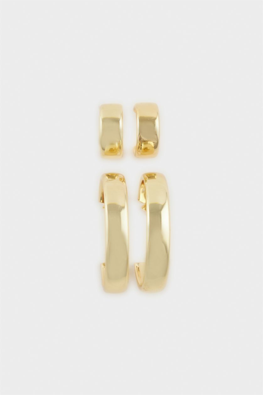 WOMAN GOLD Woman 2 Piece Gold Earrings