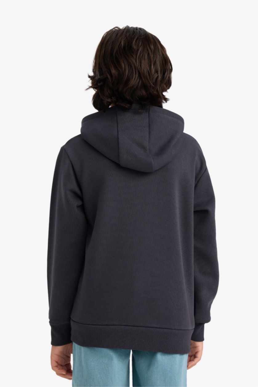 BOYS & TEENS Dark Anthracite Boy Marvel Avengers Fleece Lining Hoodie