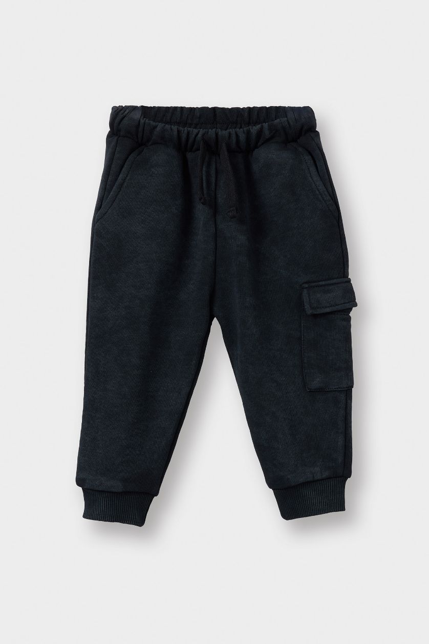 Erkek Bebek Antrasit 2'li Takım Baskılı Sweatshirt Eşofman Altı Erkek Bebek