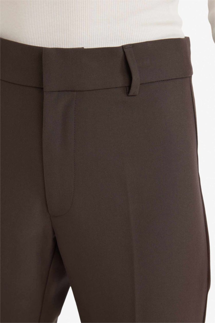 Woman Brown Flare Trousers