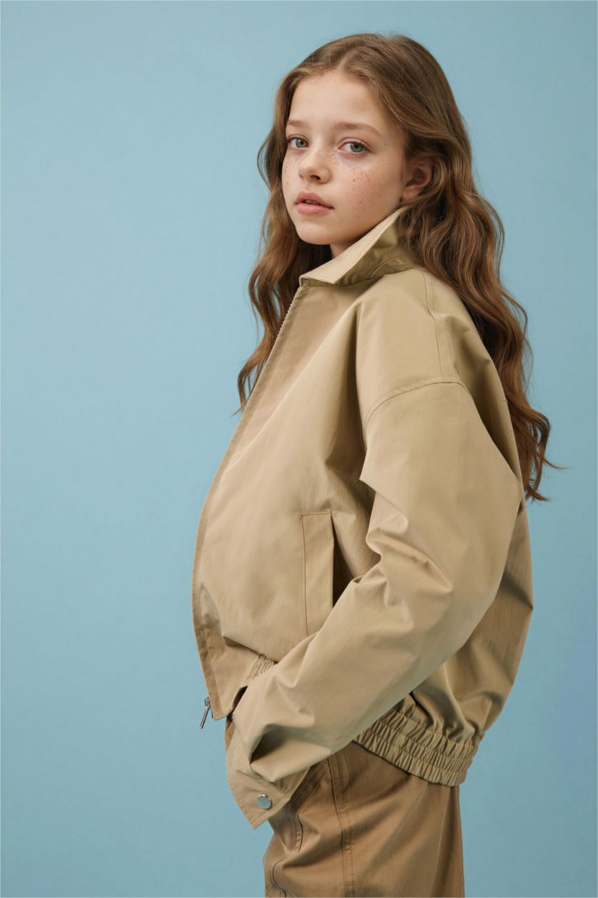 Kız Çocuk - Genç Kız Taş Trençkot Kız Çocuk