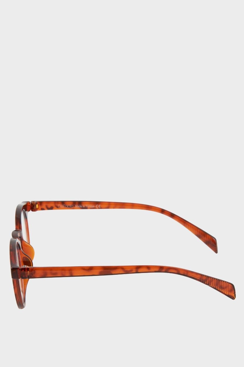 Kadın Kahve Kadın Mavi Cam Kahverengi Leopar Çerçeveli Gözlük