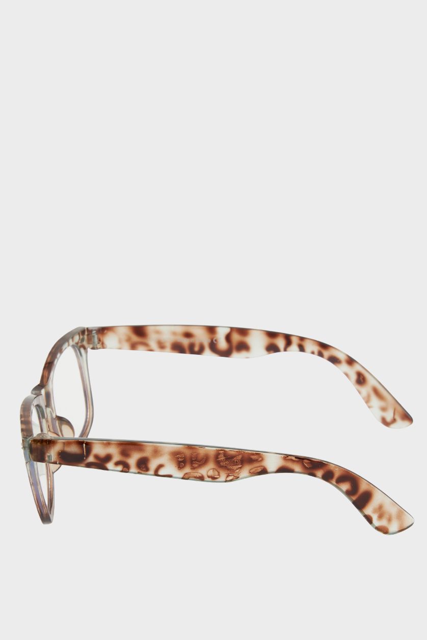 Kadın Karma Kadın Mavi Cam Bej Leopar Çerçeveli Gözlük