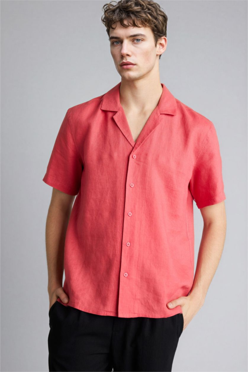 MAN Coral Man Short Sleeve Shirt
