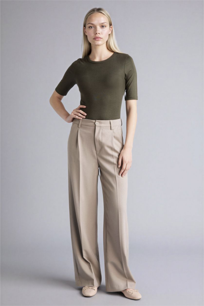 WOMAN Dark Khaki Woman Short Sleeve T-Shirt