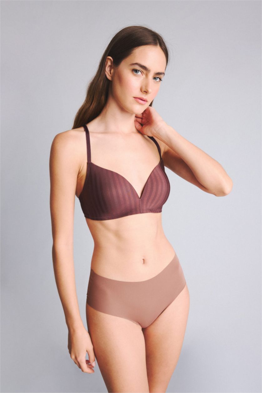 نساء بني Micro Coated Padded Wireless Bra
