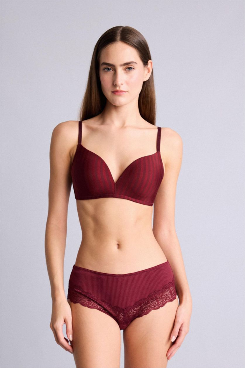 Women Bordeaux With Pad