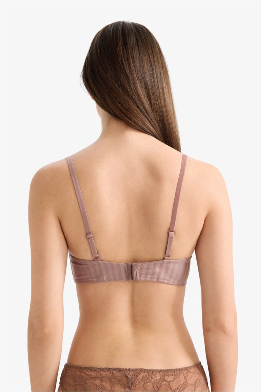 Woman Rose Micro Padded Wire Free Bra