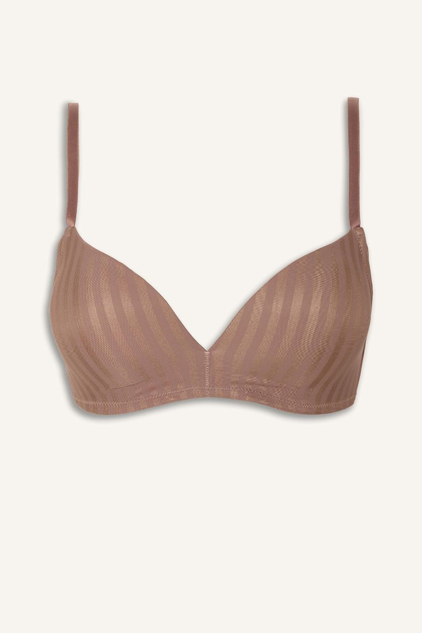 Woman Rose Micro Padded Wire Free Bra