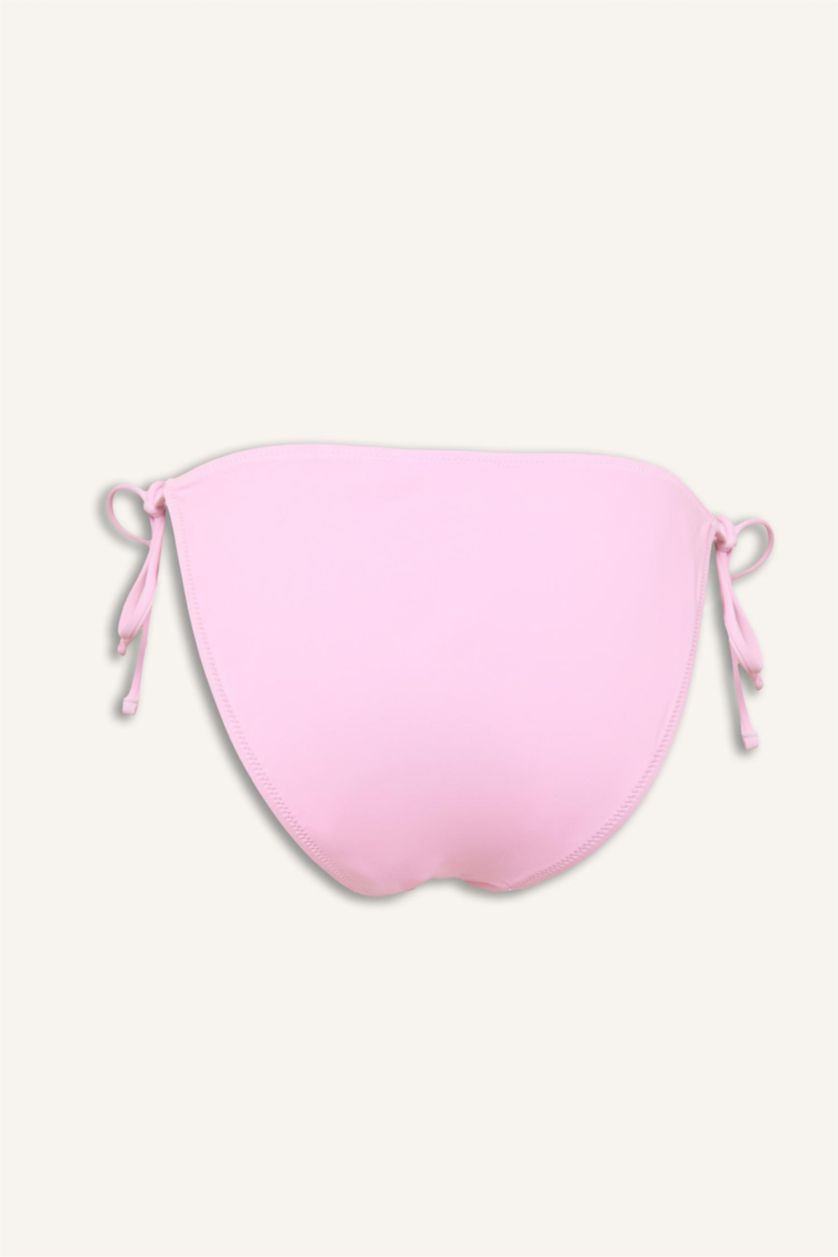 Kadın Pembe Regular Fit Çiçek Desenli Bikini Alt