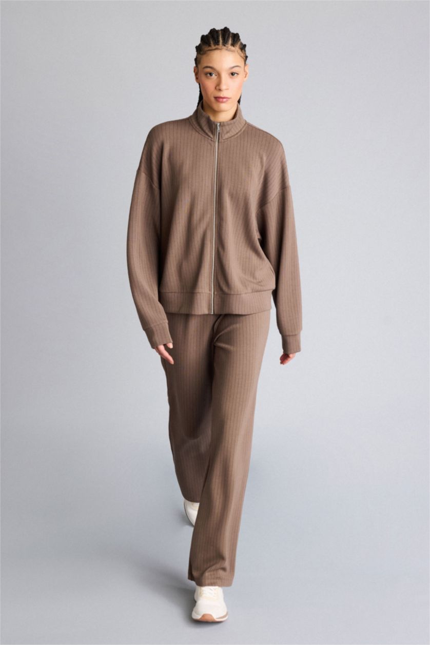 Женщины Светло коричневый Спортивные брюки Straight Fit стандартной длины с прямыми штанинами из модала