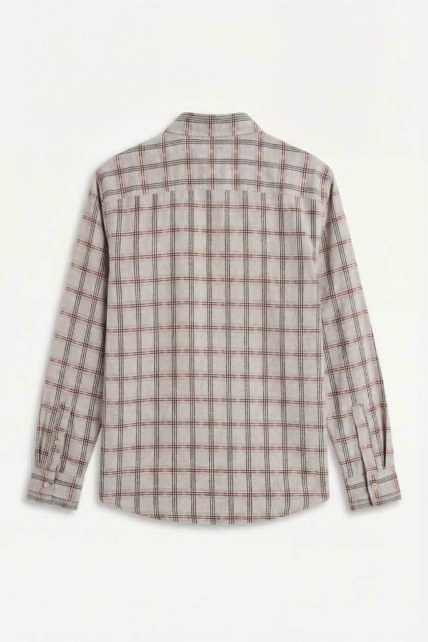 Men Mint Regular Fit Long-sleeve flannel Shirt