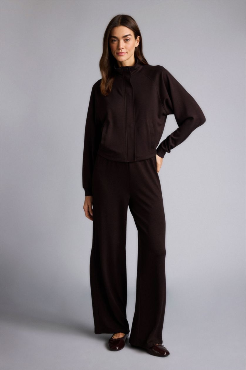 WOMAN Brown Relax Fit Cardigan