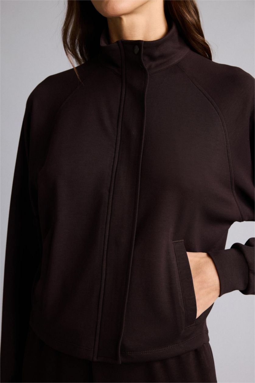 WOMAN Brown Relax Fit Cardigan