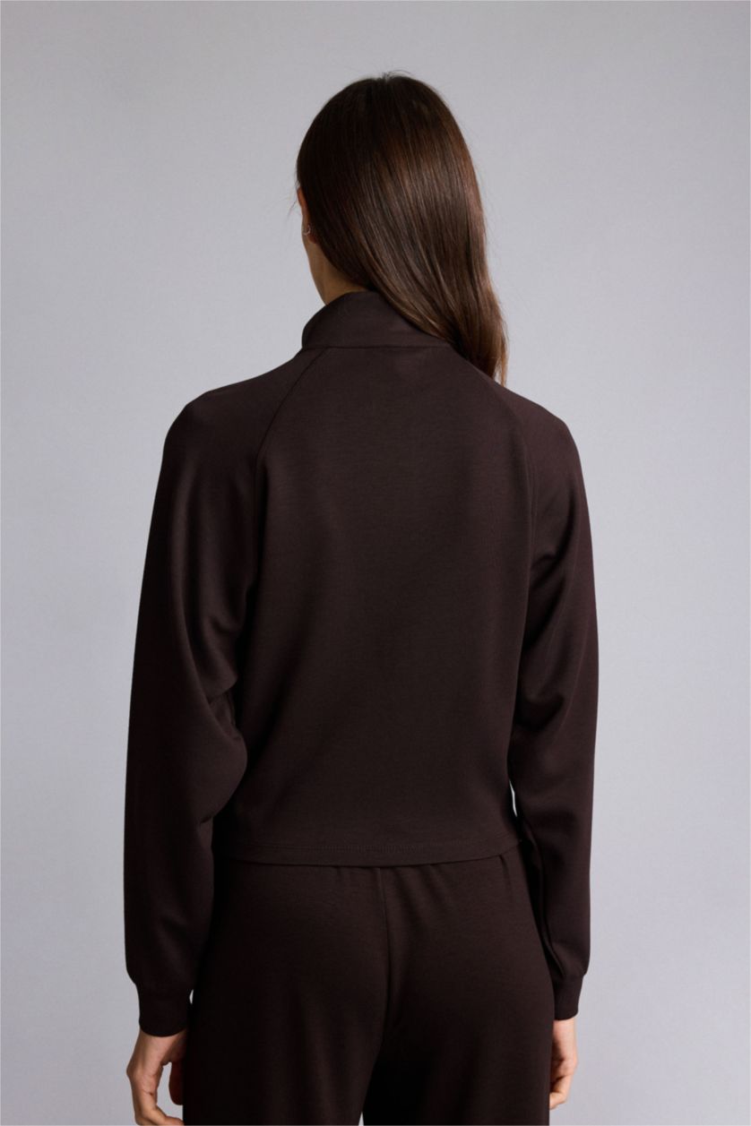 WOMAN Brown Relax Fit Cardigan