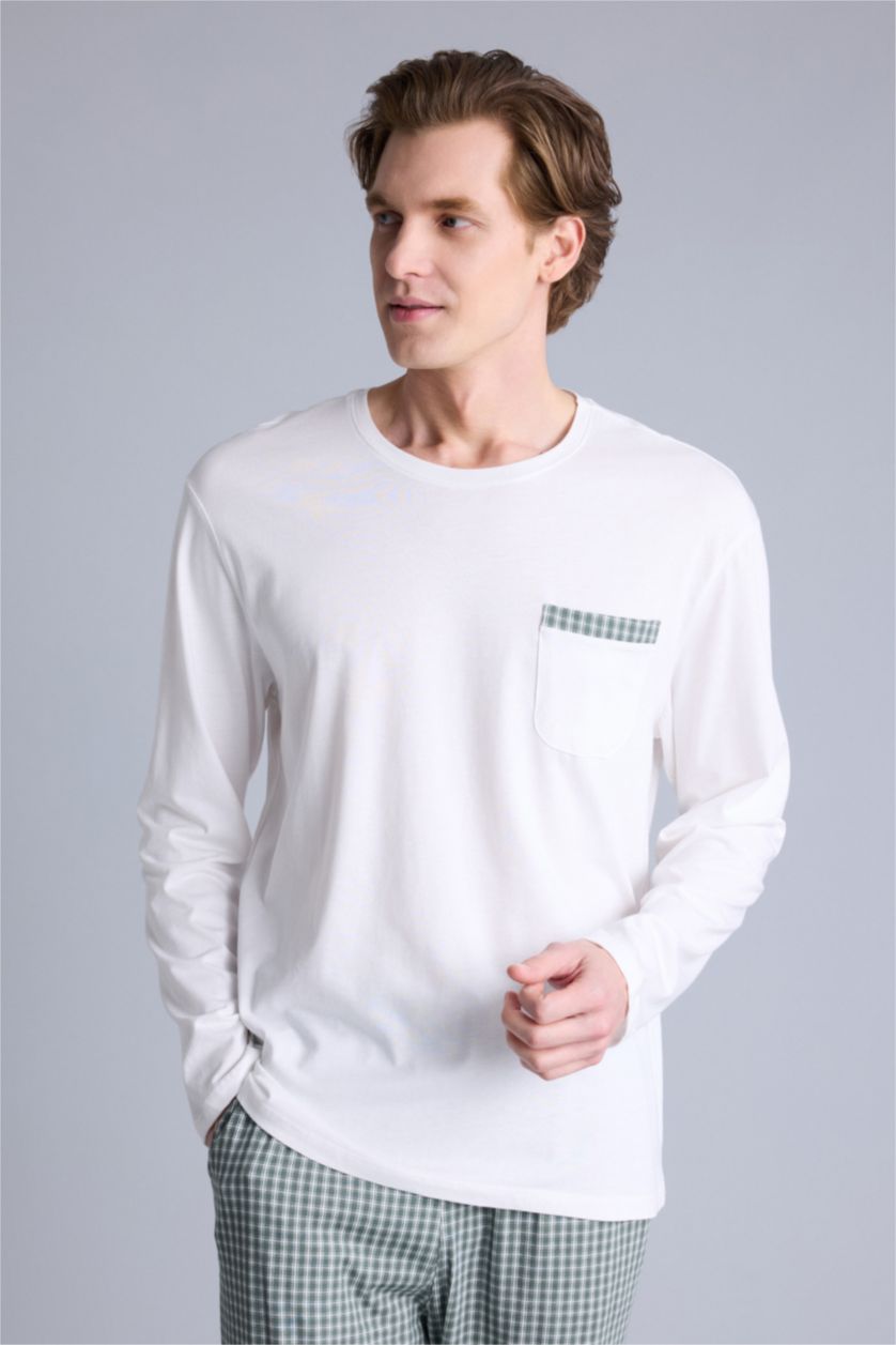 MAN Light Khaki Regular Fit Long Sleeve 2 Piece Set