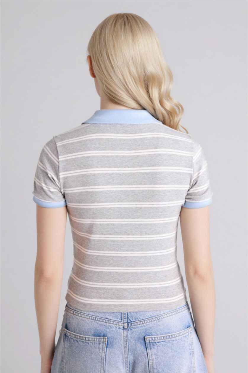 Әйелдерге Сұр Меланж Woman Short Sleeve T-Shirt